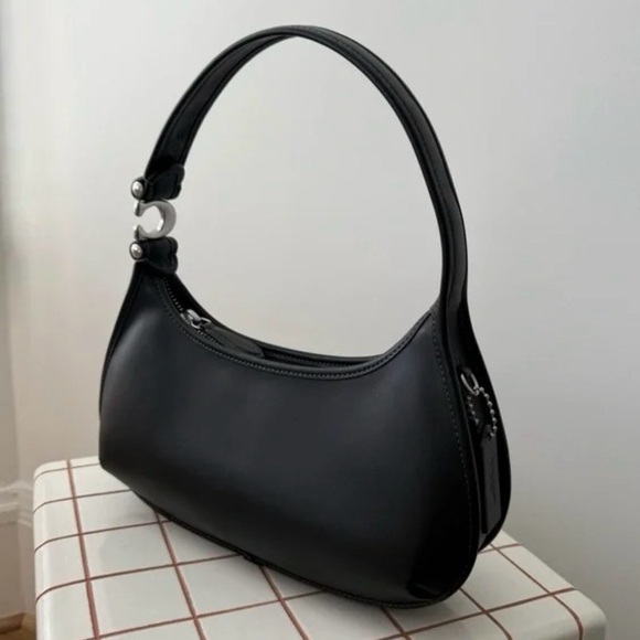 Coach Eve Black Leather Hobo Bag - Picture 9 of 10